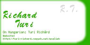 richard turi business card